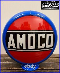 AMOCO Reproduction 13.5 Gas Pump Globe (Blue Body)