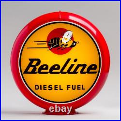 Beeline Diesel Fuel 13.5 Gas Pump Globe with Red Plastic Body (G423)