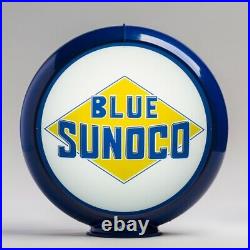 Blue Sunoco 13.5 Gas Pump Globe with Dark Blue Plastic Body (G189)