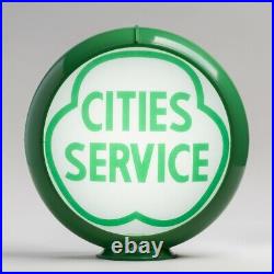 Cities Service 13.5 Gas Pump Globe with Green Plastic Body (G114)