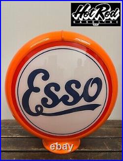 ESSO Script Reproduction 13.5 Gas Pump Globe (Orange Body)