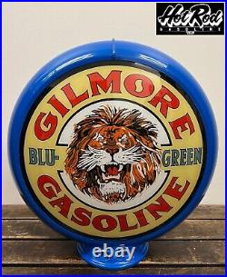GILMORE BLU-GREEN Reproduction 13.5 Gas Pump Globe (Blue Body)