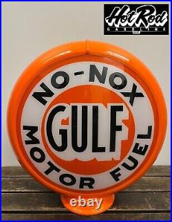 GULF NO-NOX Reproduction 13.5 Gas Pump Globe (Orange Body)
