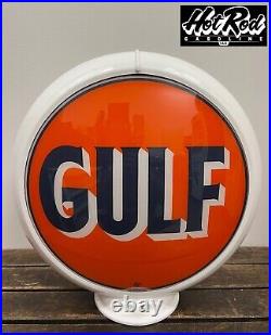 GULF Reproduction 13.5 Gas Pump Globe (White Body)