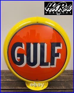 GULF Reproduction 13.5 Gas Pump Globe (Yellow Body)