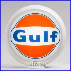 Gulf 1960 Logo 13.5 in White Plastic Body (G138b) FREE US SHIPPING