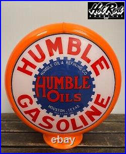 HUMBLE GASOLINE Reproduction 13.5 Gas Pump Globe (Orange Body)