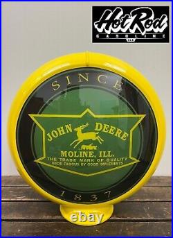 JOHN DEERE Reproduction 13.5 Gas Pump Globe (Yellow Body)
