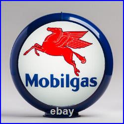 Mobilgas 13.5 Gas Pump Globe with Dark Blue Plastic Body (G148)