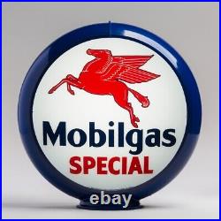Mobilgas Special 13.5 Gas Pump Globe with Dark Blue Plastic Body (G149)