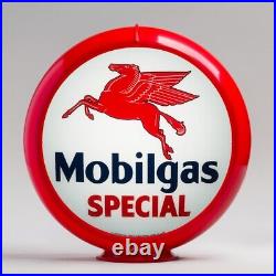 Mobilgas Special 13.5 Gas Pump Globe with Red Plastic Body (G149)