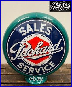 PACKARD SALES SERVICE Reproduction 13.5 Gas Pump Globe (Green Body)