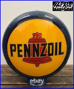 PENNZOIL Reproduction 13.5 Gas Pump Globe (Dark Blue Body)