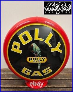 POLLY GAS Reproduction 13.5 Gas Pump Globe (Red Body)