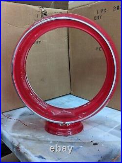 Red Ripple Gil Gas Pump Globe Ring / Globe Ring For Gas Pumps / Man Cave