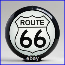 Route 66 13.5 Gas Pump Globe with Black Plastic Body (G174)