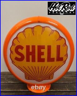 SHELL Reproduction 13.5 Gas Pump Globe (Orange Body)