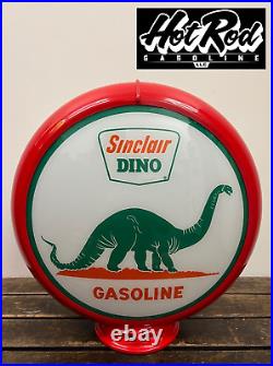 SINCLAIR Dinosaur Reproduction 13.5 Gas Pump Globe (Red Body)