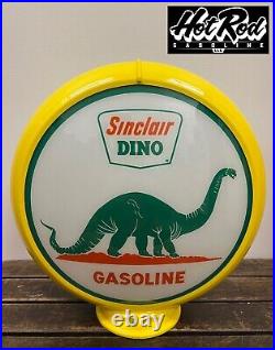SINCLAIR Dinosaur Reproduction 13.5 Gas Pump Globe (Yellow Body)