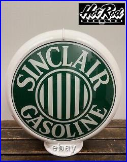 SINCLAIR GASOLINE Reproduction 13.5 Gas Pump Globe (White Body)