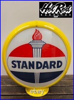 STANDARD Reproduction 13.5 Gas Pump Globe (Yellow Body)