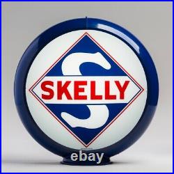 Skelly 13.5 Gas Pump Globe with Dark Blue Plastic Body (G183)