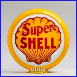 Super Shell 13.5 Gas Pump Globe with Yellow Plastic Body (G176)