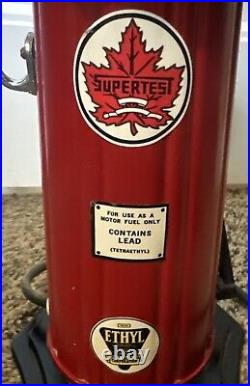 Supertest Gasoline Drink Dispenser Gas Pump Ethyl 1920s Jolly Good