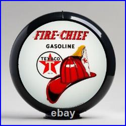 Texaco Fire Chief 13.5 Gas Pump Globe with Black Plastic Body (G195)