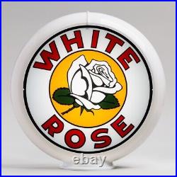 White Rose Flower 13.5 Lenses in White Plastic Body (G204) FREE US SHIPPING
